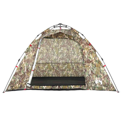 vidaXL Fishing Tent 4 Person Camouflage Pattern Quick Release