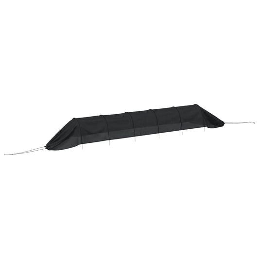 vidaXL Mesh Tunnel Black 300x50x48.5 cm Steel and Polyethylene