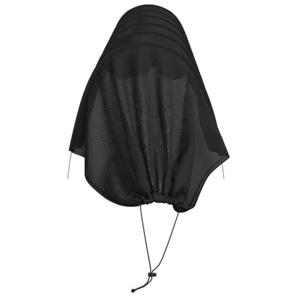 Netztunnel Schwarz 300x50x48,5 cm Stahl PP  Schattierung Pflanzenschutz