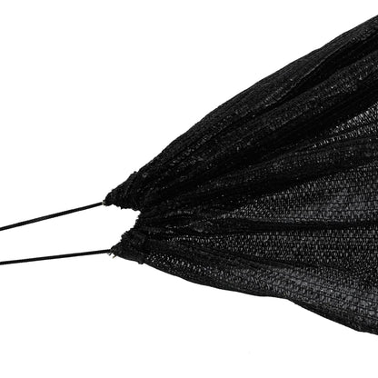 Netztunnel Schwarz 300x50x48,5 cm Stahl PP  Schattierung Pflanzenschutz