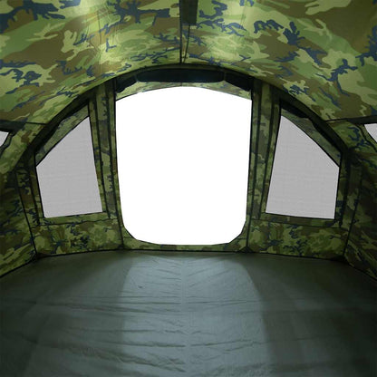 vidaXL Fishing Tent 2 Person Camouflage Pattern Waterproof