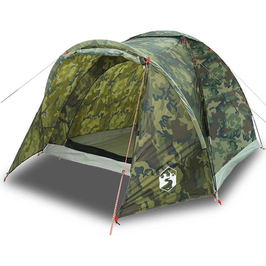 vidaXL Fishing Tent 2 Person Camouflage Pattern Waterproof