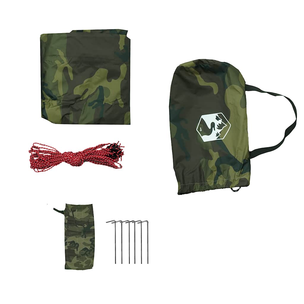 vidaXL Tarp Camouflage Pattern 406x306 cm Waterproof