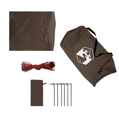 vidaXL Tarp Brown 451x420 cm Waterproof