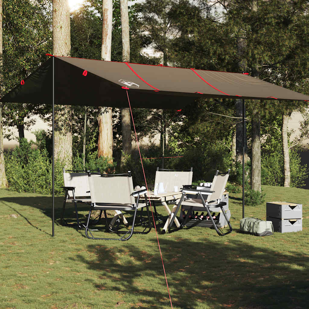 vidaXL Tarp Brown 451x420 cm Waterproof