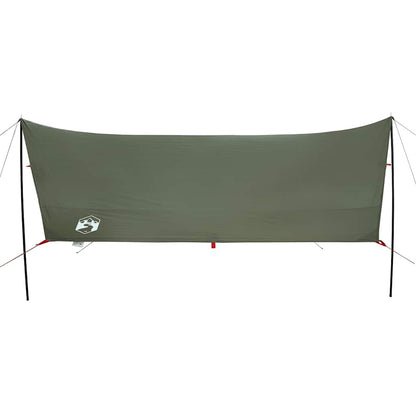 vidaXL Tarp Olive Green 438x376x212 cm Waterproof