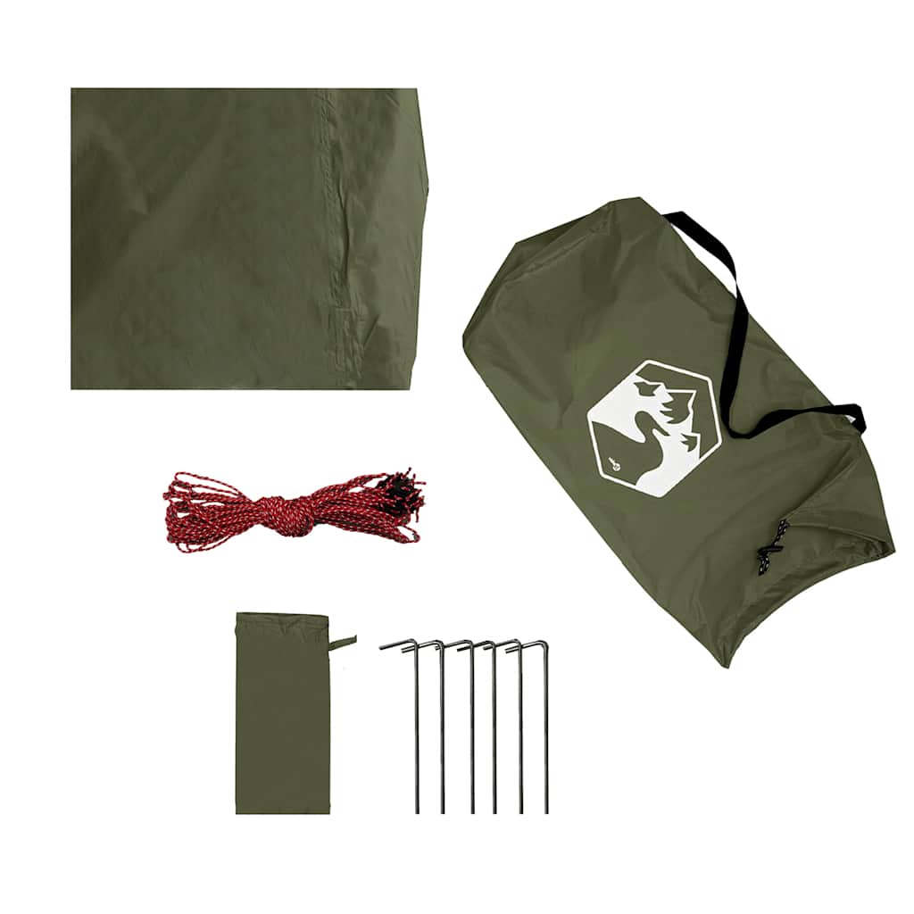 vidaXL Tarp Olive Green 438x376x212 cm Waterproof
