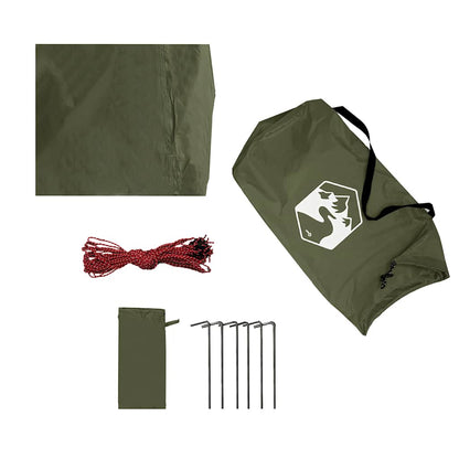 vidaXL Tarp Olive Green 438x376x212 cm Waterproof
