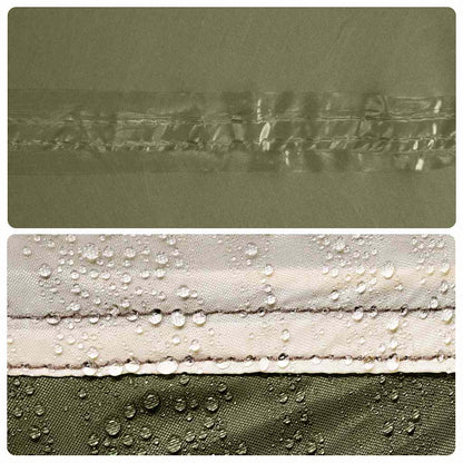 vidaXL Tarp Olive Green 438x376x212 cm Waterproof