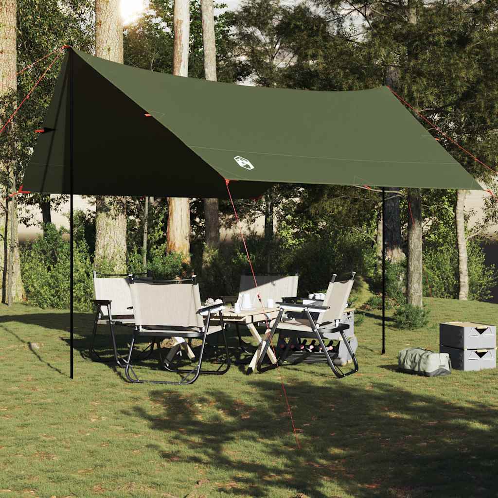 vidaXL Tarp Olive Green 462x306x211 cm Waterproof
