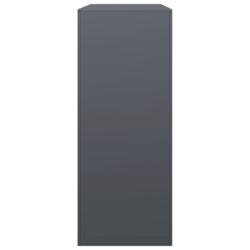 Kaminholzregal Brennholzregal Holzregal 100x40x100 cm Stahl Anthrazit Kamin