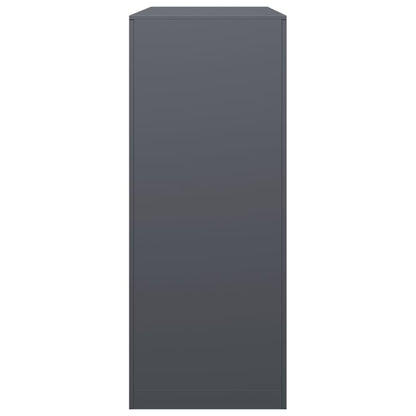 Kaminholzregal Brennholzregal Holzregal 100x40x100 cm Stahl Anthrazit Kamin