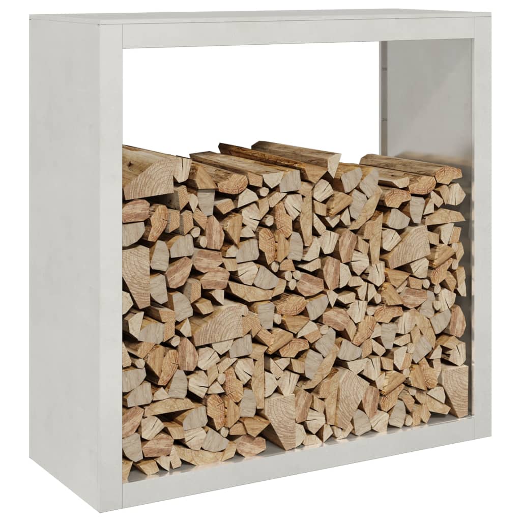Kaminholzregal Brennholzregal 100x40x100 cm Edelstahl Holzständer Kamin