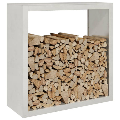Kaminholzregal Brennholzregal 100x40x100 cm Edelstahl Holzständer Kamin