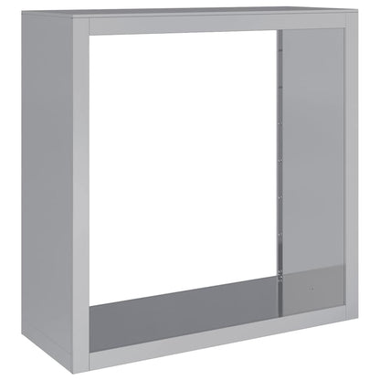 vidaXL Firewood Rack 100x40x100 cm Galvanized Steel