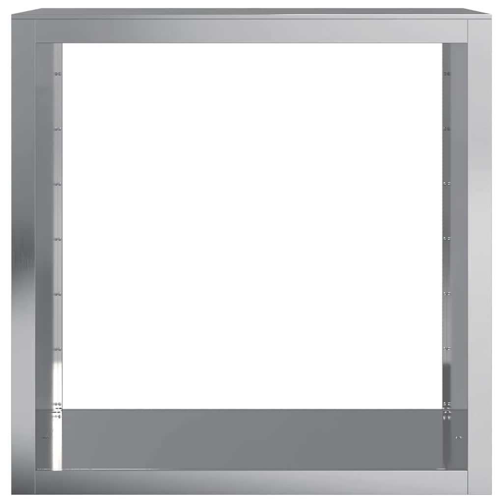 vidaXL Firewood Rack 100x40x100 cm Galvanized Steel