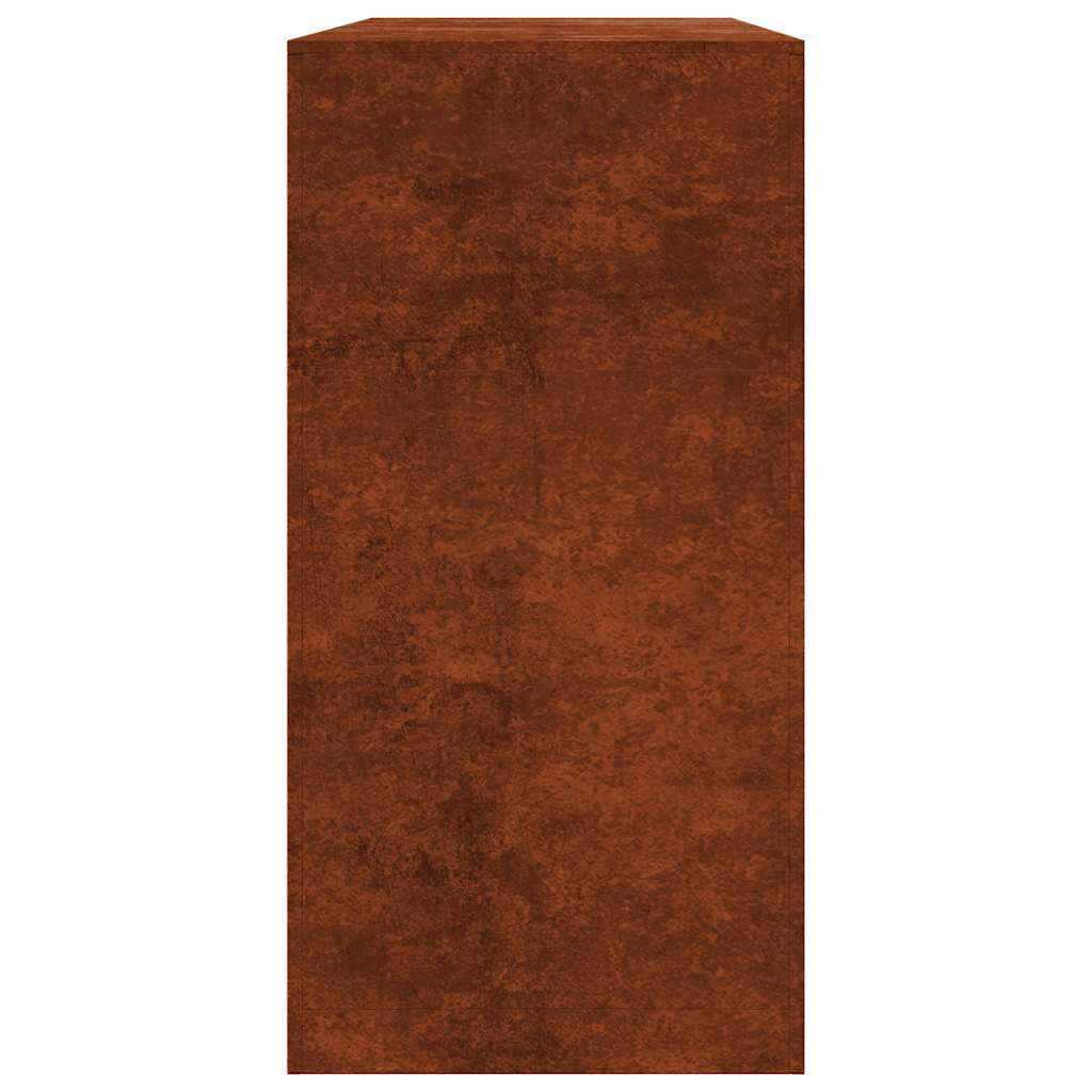 Kaminholzregal Brennholzregal 100x40x80 cm Cortenstahl Wetterfeststahl Rostoptik