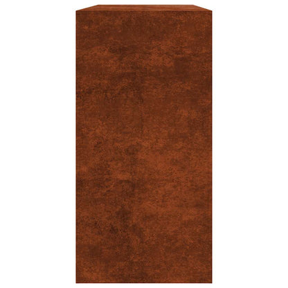 Kaminholzregal Brennholzregal 100x40x80 cm Cortenstahl Wetterfeststahl Rostoptik