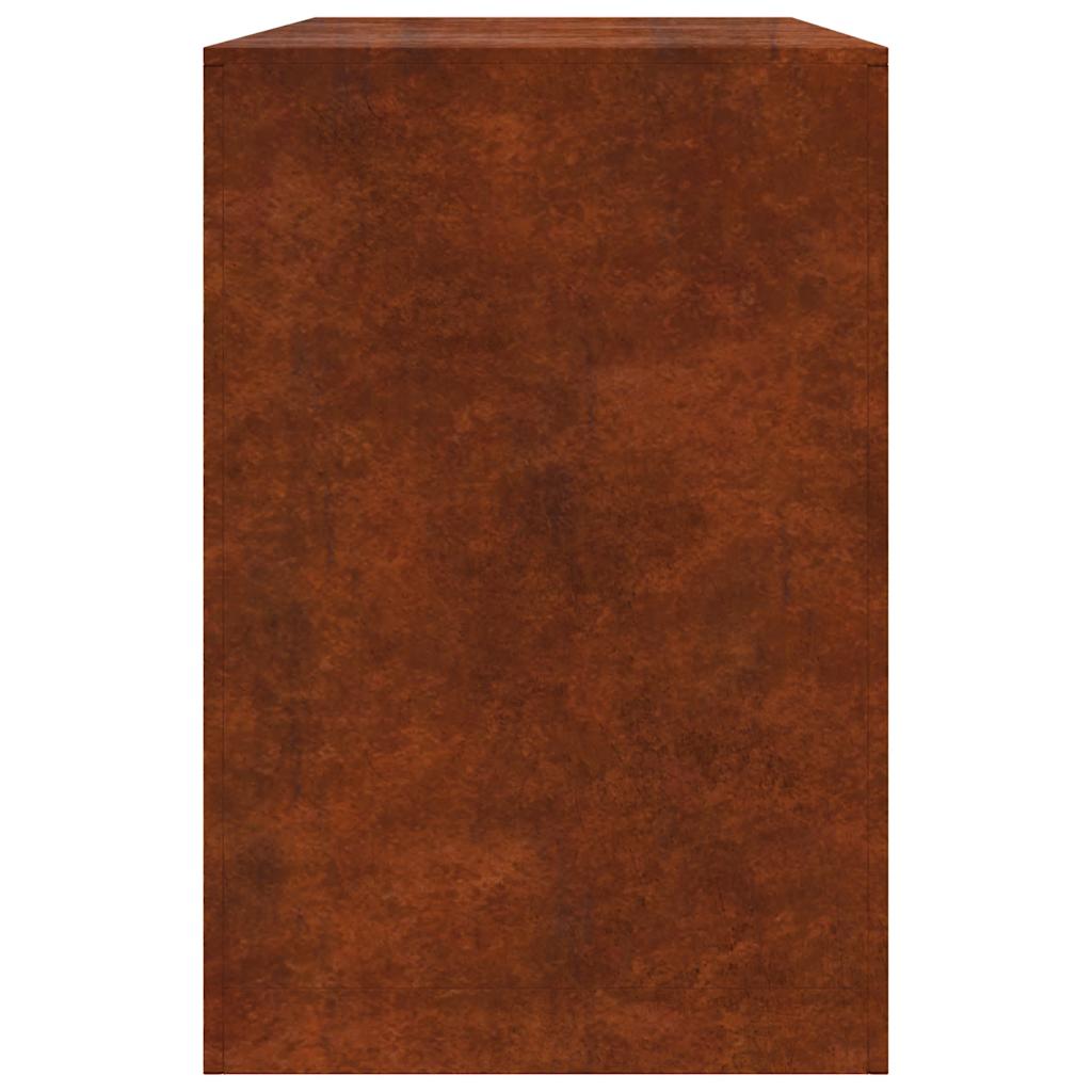 Brennholzregal 100x40x60 cm Cortenstahl rostig Holzlager Feuerholzhalter
