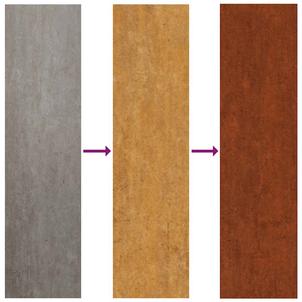 Brennholzregal 100x40x60 cm Cortenstahl rostig Holzlager Feuerholzhalter