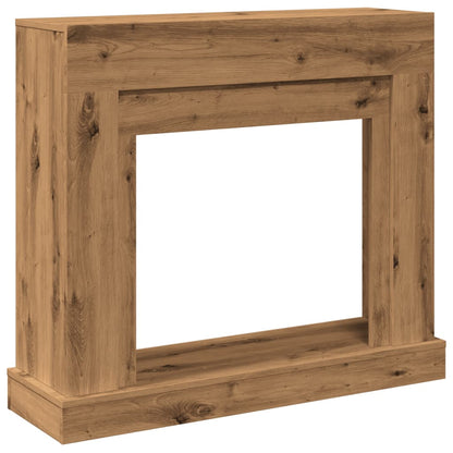 vidaXL Fireplace surround Artisan Oak 100x30x87.5 cm Wood-based material