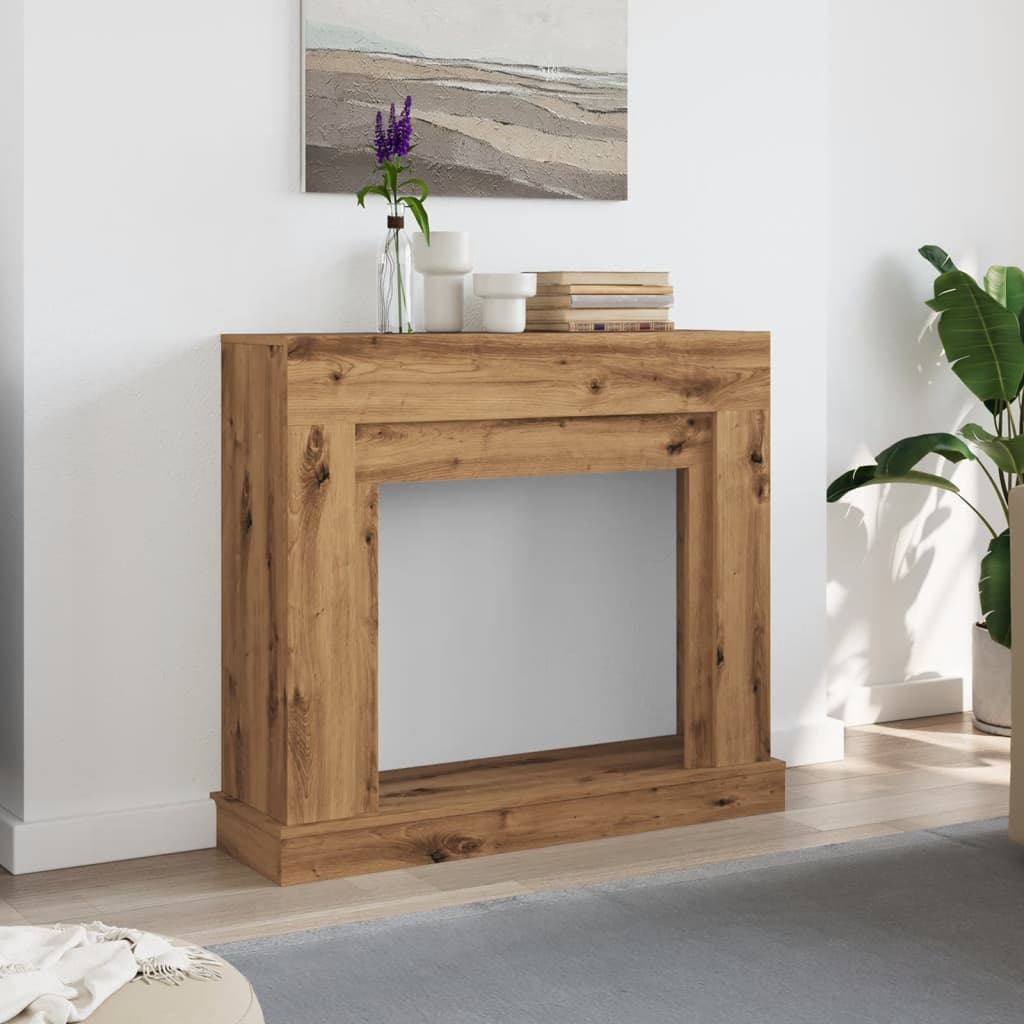 vidaXL Fireplace surround Artisan Oak 100x30x87.5 cm Wood-based material