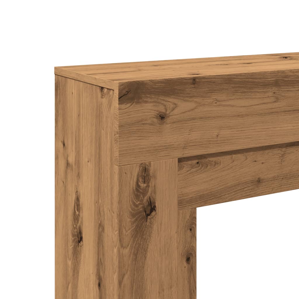 vidaXL Fireplace surround Artisan Oak 100x30x87.5 cm Wood-based material