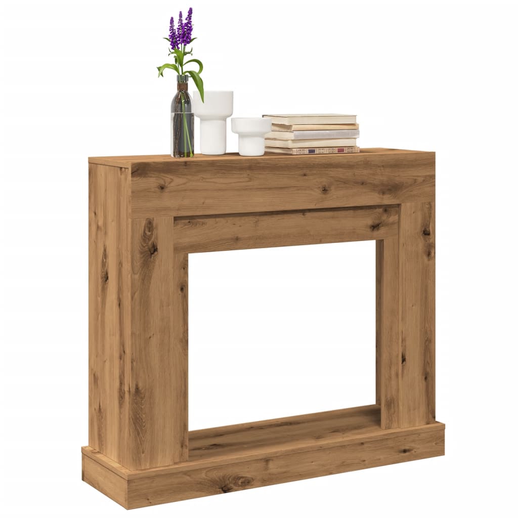 vidaXL Fireplace surround Artisan Oak 100x30x87.5 cm Wood-based material
