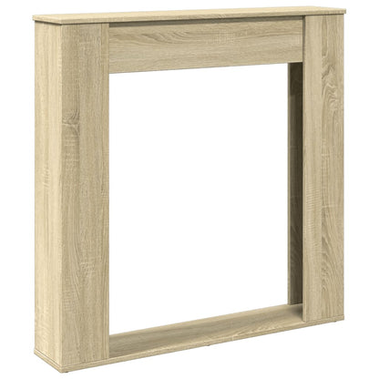 vidaXL Fireplace surround Sonoma oak 100x20x100 cm wood-based material