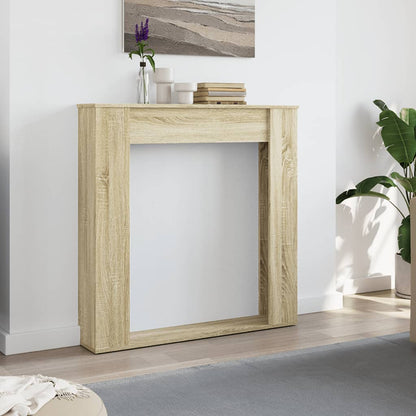 vidaXL Fireplace surround Sonoma oak 100x20x100 cm wood-based material