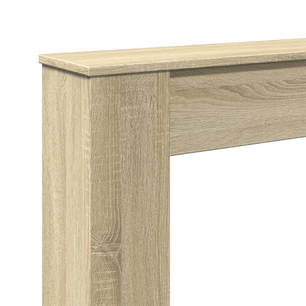 vidaXL Fireplace surround Sonoma oak 100x20x100 cm wood-based material