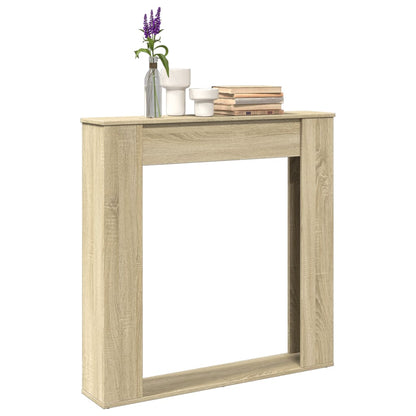vidaXL Fireplace surround Sonoma oak 100x20x100 cm wood-based material