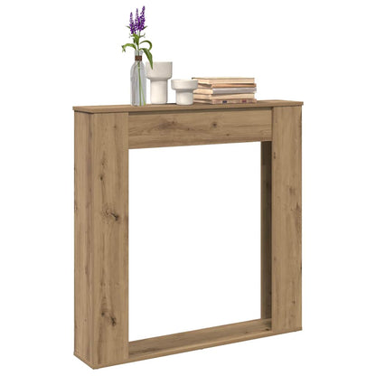 vidaXL Fireplace Surround Artisan Oak 100x20x100 cm Wood-based material
