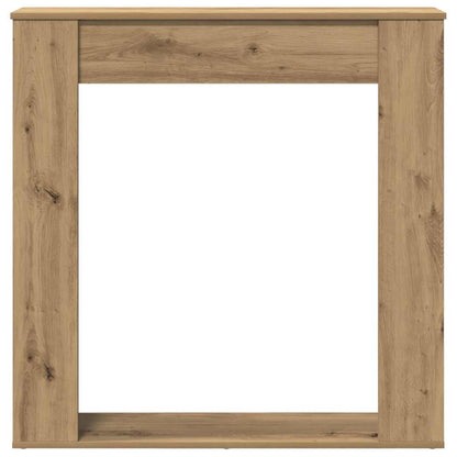 vidaXL Fireplace Surround Artisan Oak 100x20x100 cm Wood-based material
