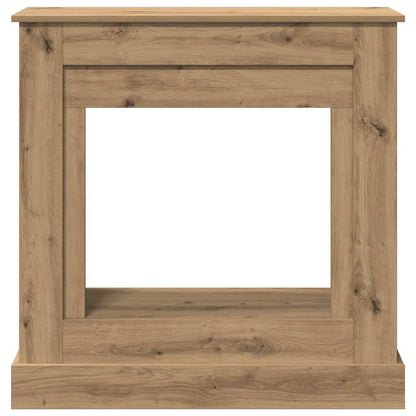 Kaminkonsole Elektrokamin Kaminrahmen 90x30x90 cm Artisan Eiche Holzwerkstoff