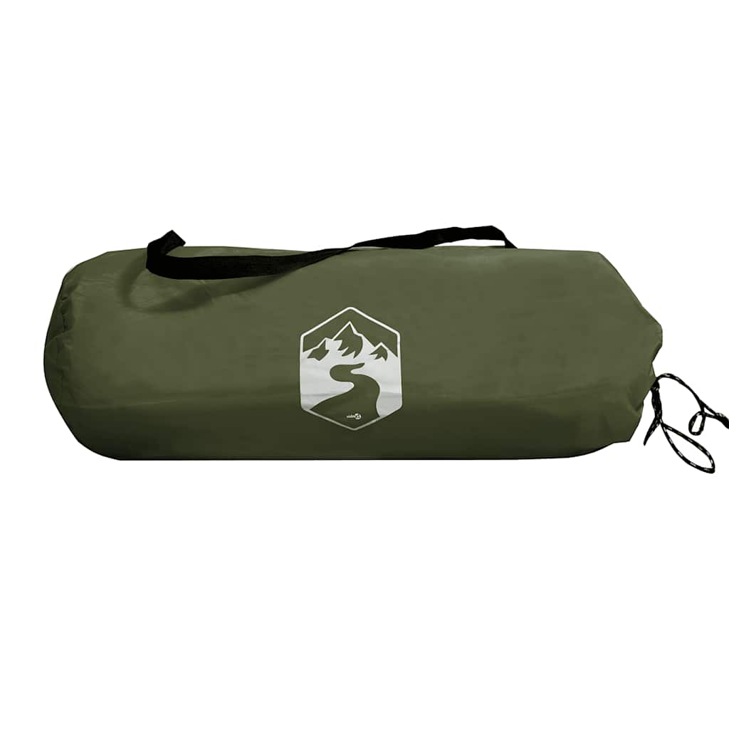 vidaXL Fishing Tent 3 Person Olive Green Waterproof