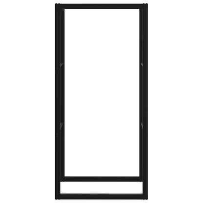 Kaminholzregal Brennholzregal 55x30x116 cm Stahl horizontal vertikal Schwarz