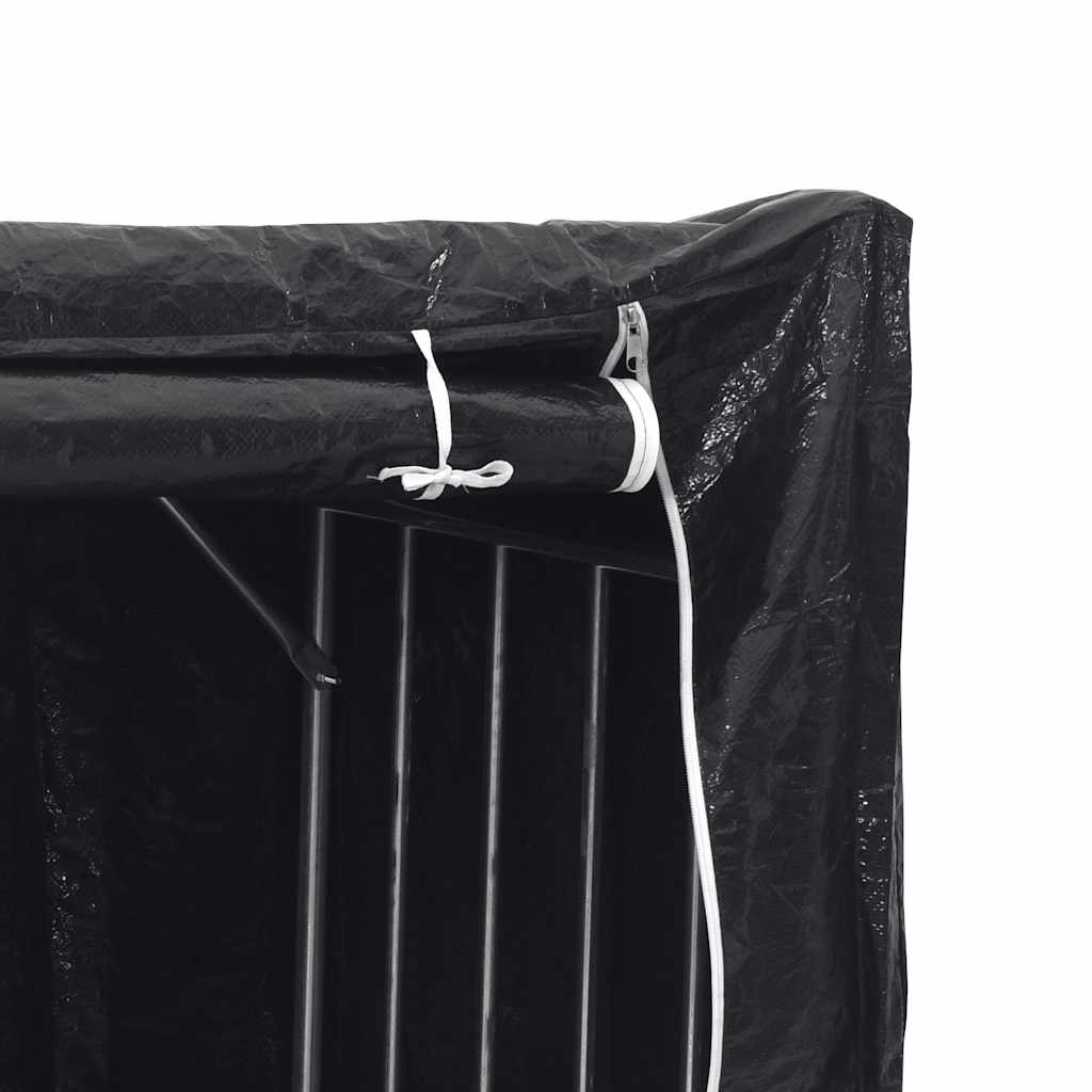 Firewood rack with rain cover 100x100x111 cm wood storage firewood stand