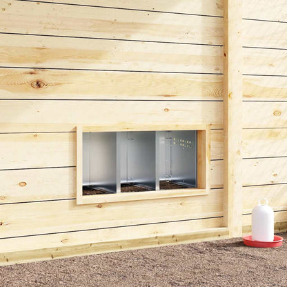 Abrollnest Hühner 3-fach Legenest Metall 79,5x50x46 cm Wandmontage Eierfach