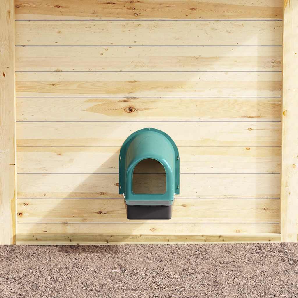 Abrollnest Hühner 4er Set Legenest Kunststoff 37x50x44,5 cm Wandmontage