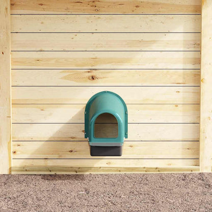 Abrollnest Hühner 4er Set Legenest Kunststoff 37x50x44,5 cm Wandmontage