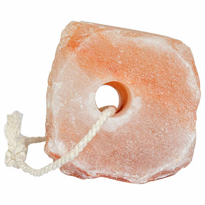 Salt licks, 8 pieces, pink rock salt with cord, mineral lick approx. 2.3 kg per stone