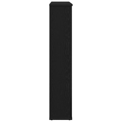Kaminkonsole Elektrokamin Kaminrahmen 100x20x100 cm Schwarz Eiche Holzwerkstoff