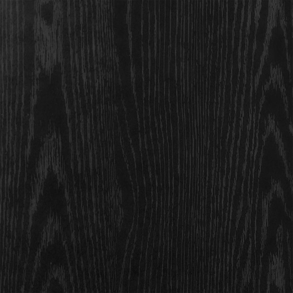 Kaminkonsole Elektrokamin Kaminrahmen 100x20x100 cm Schwarz Eiche Holzwerkstoff