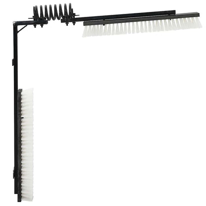 Rinderbürsten Fellbürsten Schwarz und Weiß 84 x 10 x 91 cm Kratzbürsten