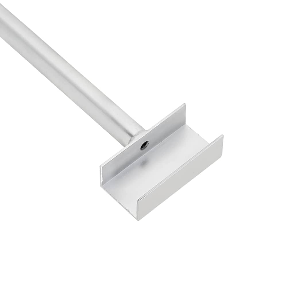 Anhänger-Planenbügel für flache Planenhalterung 2 Stück Silber 100-145 cm