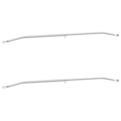 Anhänger-Planenbügel für flache Planenhalterung 2 Stück Silber 100-145 cm