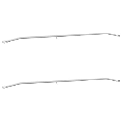 Anhänger-Planenbügel für flache Planenhalterung 2 Stück Silber 130-210 cm