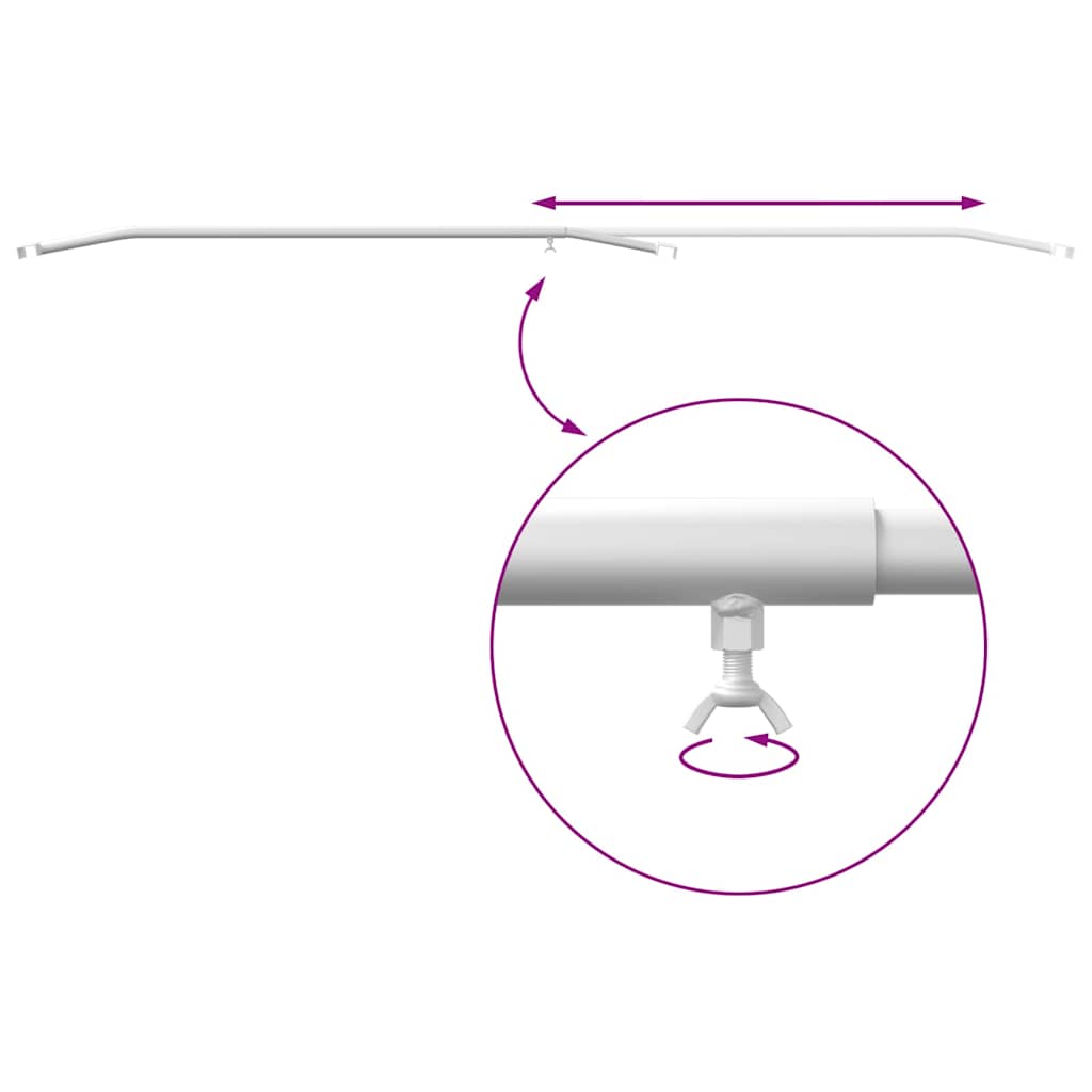 Anhänger-Planenbügel für flache Planenhalterung 2 Stück Silber 130-210 cm