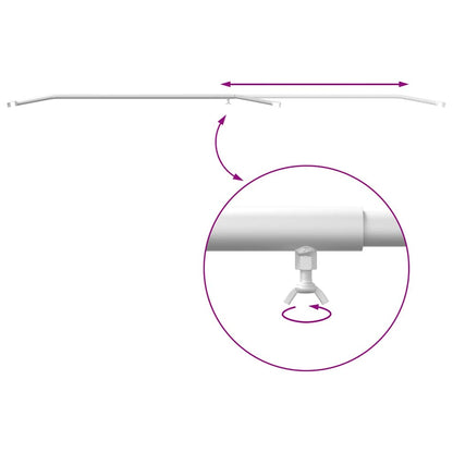 Anhänger-Planenbügel für flache Planenhalterung 2 Stück Silber 130-210 cm
